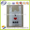 100% Virgin HDPE plastic T-shirt shopping bag